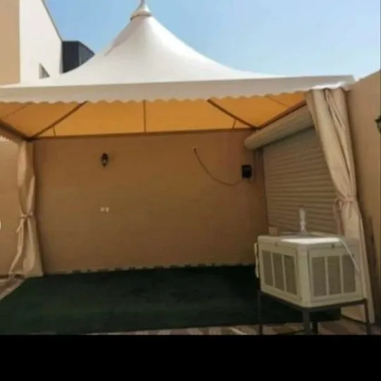حداد عمل مظلات مخروطية هرمية الرياض