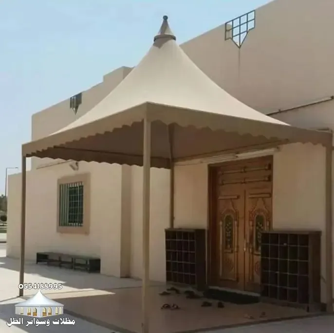 أفضل مظلات هرمية للمواقف والحدائق بالرياض متانة دائمة