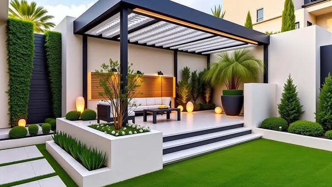 برجولات خارجية وجلسات بالرياض تصاميم عصرية 1447