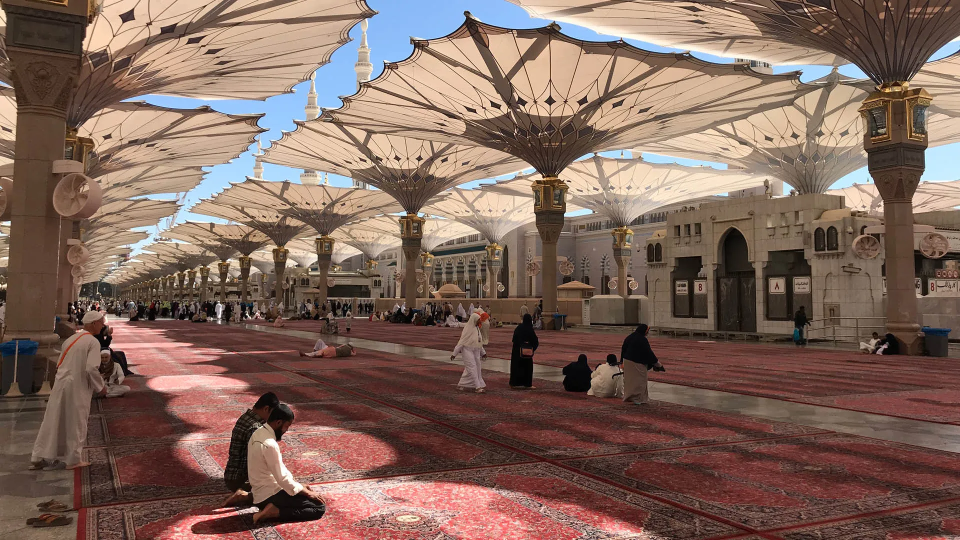 مظلات مدارس ومساجد بحي الرمال الرياض تركيب احترافي وتصاميم متينة