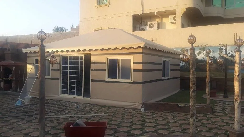 خيام وبيوت شعر بحي الياسمين الرياض – تصميم وتنفيذ فاخر من ظلال الرياض