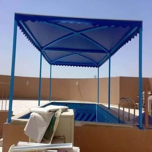 مظلات تغطية مسابح شمال الرياض – حماية كاملة من الشمس والغبار