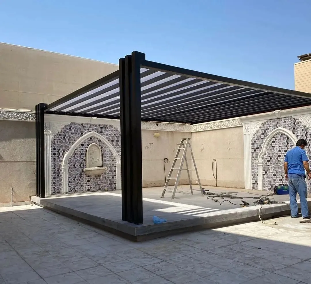جلسات شتويه وبرجولات واحواض كلاسيكيه في الرياض
