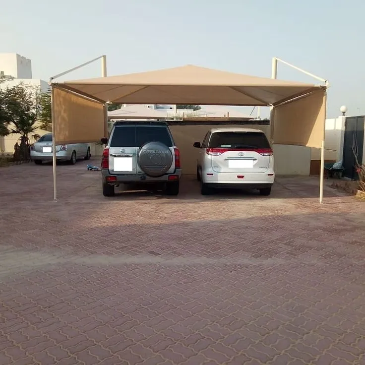 تركيب مظلات سيارات متحركة للفلل في الرياض | تصميم فاخر + حماية كاملة + تنفيذ سريع